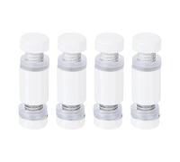 QUARKZMAN 4pz Distanziali per Targhe 12x25mm Vite di Supporto a Doppia Testa in Acciaio Inossidabile Viti Distanziatrici Parete per Cartello Vetro Acrilico Porta Pubblicitario, Bianco