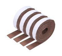 QUARKZMAN 4pz Fogli Autoadesivi Feltro 118x1 Pollice Cuscinetti Mobili Feltro Retro Adesivo Antiscivolo per Lavori Artigianato, Protezione Mobili, Tovaglie Tappetini, Marrone Scuro