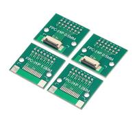 QUARKZMAN 4pz FPC FFC PCB Convertitore Scheda 14P 0.5mm sul Lato Zoccolo | Posteriore 1.0mm, a DIP 2,54 mm, per LCD 3D Stampante Videocamera DVD TV Laptop