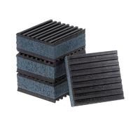 QUARKZMAN 4pz Gomma Anti Vibrazioni Cuscinetti 2"x2"x7/8" Isolamento Vibrazioni Cuscinetto Assorbente Tappetino Smorzante Antiscivolo Rumore con EVA Centro per Aria Compressore Balsamo