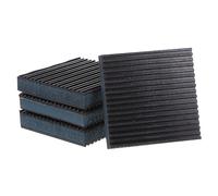 QUARKZMAN 4pz Gomma Anti Vibrazioni Cuscinetti 4"x4"x7/8" Isolamento Vibrazioni Cuscinetto Assorbente Tappetino Smorzante Antiscivolo Rumore con EVA Centro per Aria Compressore Balsamo
