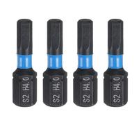 QUARKZMAN 4Pz H4.0 Inserti per Avvitatore Esagonale 1/4" Gambo Esagonale 25mm/1" Lunghezza Punte per Cacciavite Magnetico Esagonali in Acciaio S2 per Trapano Elettrico Qualità
