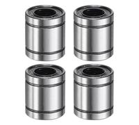 QUARKZMAN 4pz Lm8Uu Cuscinetto Lineare 8mm Foro 15mm OD 17mm Lunghezza Cuscinetti Sfera Lineari Doppio Lato Cuscinetto Sigillato Gomma Acciaio per Macchina CNC Stampante 3D Imballaggio