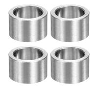 QUARKZMAN 4pz M16 Rotondo Distanziatori Kit, 5/8" Distanziatori Isolanti in Acciaio Inossidabile 16mm IDx22mm ODx15mm L Distanziali Rotondo Non Filettato Boccola per Viti Bulloni, Argento