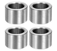 QUARKZMAN 4pz M16 Rotondo Distanziatori Kit, 5/8" Distanziatori Isolanti in Acciaio Inossidabile 16mm IDx24mm ODx15mm L Distanziali Rotondo Non Filettato Boccola per Viti Bulloni, Argento