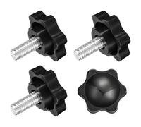 QUARKZMAN 4pz Manopola a Vite Serraggio 1/4-20 x 0.55 Plastica 32mm Dia