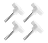 QUARKZMAN 4pz Manopole ad Alette a T a Farfalla Manopola 36mm Dia Bianco