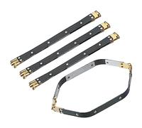 QUARKZMAN 4pz Metallo Interno Flessibile Cornici 9.84"x0.55" Esagono | Blocco Cornice Bacio Blocco Fermaglio Borsa Cornice Ferramenta Sostituzioni, per Artigianato Tappeto