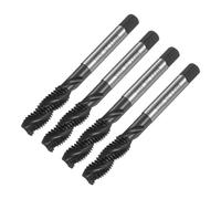 QUARKZMAN 4pz Metrico Spirale Scanalatura Filettatura Maschi M8 x 1,25 H2 Vite Filettatura Maschiatura Rivestito Nitruro 6542 Acciaio Alta Velocità Macchine Strumenti Meccanici Riparazione