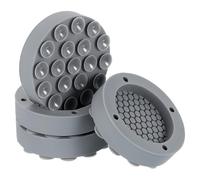 QUARKZMAN 4pz Pad Antivibrazione, Piedini Antivibrazione per Lavatrice Supporto Stabilizzatore Tappetino con Forte Ventosa di Adsorbimento, Grigio