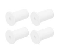 QUARKZMAN 4pz Passacavi Parete per Cavi 1 Pollice Boccola Parete per Cavo Silicone Passacavi Kit Instradamento Cavi Accessori Passacavo Parete per Ethernet Foro da 7,5mm, Bianco