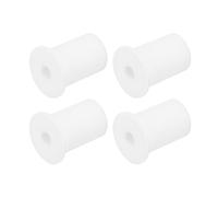 QUARKZMAN 4pz Passacavi Parete per Cavi 1 Pollice Boccola Parete per Cavo Silicone Passacavi Kit Instradamento Cavi Accessori Passacavo Parete per Ethernet Foro da 8mm, Bianco