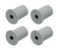 QUARKZMAN 4pz Passacavi Parete per Cavi 1 Pollice Boccola Parete per Cavo Silicone Passacavi Kit Instradamento Cavi Accessori Passacavo Parete per Ethernet Foro da 8mm, Grigio