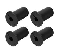 QUARKZMAN 4pz Passacavi Parete per Cavi 3/4 Pollice Boccola Parete per Cavo Silicone Passacavi Kit Instradamento Cavi Accessori Passacavo Parete per Ethernet Foro da 7mm, Nero