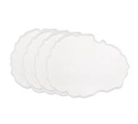 QUARKZMAN 4pz Sottobicchiere Silicone Stampi Epossidico Resina Bianco | Irregolare Agata Geode, Epossidico Resina Stampi, per Creazione Lavorazione Progetti Tazze Stuoie Candele Casa Decorazione