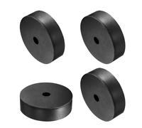 QUARKZMAN 4pz Spessori Gomma 100mm OD x 15mm ID x 30mm Altezza Distanziatore Rotondo Antivibrazioni Boccola Anelli Tenuta Rondelle Spessa per Accessori Auto Domestici