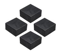 QUARKZMAN 4pz Tappetini Antivibrazione Gomma Dura Lavatrice, 50mm Pad Quadrato per Isolamento Vibrazioni, 25mm Spessore Blocco Antirumore per HVAC Compressore Condizionatore d'Aria