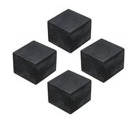 QUARKZMAN 4pz Tappetini Antivibrazione Gomma Dura Lavatrice, 50mm Pad Quadrato per Isolamento Vibrazioni, 40mm Spessore Blocco Antirumore per HVAC Compressore Condizionatore d'Aria