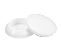QUARKZMAN 4pz Tappi in Silicone Rotondi per Foro 35-38mm, Impermeabili per Tubi Metallici, Cappucci Terminali per Mobili Inserti, Gomma Bianca