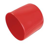 QUARKZMAN 4pz Tappi Terminali in Gomma 39mm ID Protezioni per Filettatura Vite Coperchio Cappuccio Terminale Rotondo in Vinile Rosso