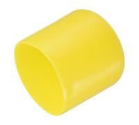 QUARKZMAN 4pz Tappi Terminali in Gomma 45mm(1 3/4") ID Vinile per Tubo Tondo Copribulloni Coprivite Protezioni per Filettatura Gialli
