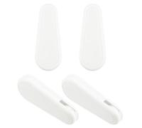 QUARKZMAN 4pz Tende Corda Peso Pom 83mm/3,27" Rotondo Rullo Tende Maniglia Tenditore Peso per Verticale Tenda Romana Catene Sfera Catena Perline Finestra Accessori Bianco