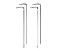 QUARKZMAN 4pz Torx Esagonale Chiave Chiavi, T10 Alto Carbonio Acciaio Extra Lungo Braccio Torx Esagonale Chiave Forma-L Stella Chiavi per Automobile Prato Attrezzatura e Motore Cablature