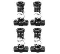 QUARKZMAN 4pz Tr8x8 T8 Dado a Molla Anti-Gioco in POM, Eliminazione Dado Gap (Filettatura Acme, 2mm Passo, 4 Avviamenti, 8mm Passo) con 2-M3 Fori per Parti Fai Da Te CNC Stampante 3D