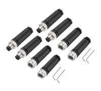 QUARKZMAN 4Set 3 Pin M8 Femmina Maschio Connettore Aviazione Spina C Codifica 8mm Connettore Circolare Impermeabile Ip67 per Cavo
