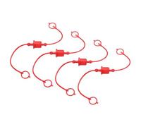 QUARKZMAN 4Set Cappucci E Spine Polvere Per Tubi Idraulici 1/2, Cappuccio Polvere Maschio ISO-5675 & Spine Copertura Femmina Per Attacchi Rapidi Copertura Attacco Aria Spine Porta, Rosso
