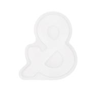 QUARKZMAN 5 inch Grande Stampo 3D Lettera Alfabeto per Resina, & Stampo Lettera Silicone per Arte Resina Epossidica DIY Decorazione Artigianato, Bianco