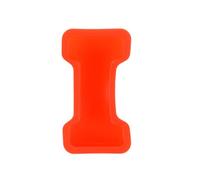 QUARKZMAN 5 inch Grande Stampo in Silicone 3D per Lettera Maiuscola I per Resina, Stampo per Lettera I per Arte in Resina Epossidica Fai da Te Decorazione, Rosso