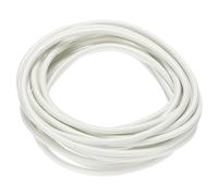 QUARKZMAN 5 Metri/16,4 Piedi 11AWG Cavo Silicone Intrecciato Alta Temperatura -60 a 300 Gradi Celsius Cavo Elettrico Isolato Resistente per Industria, Bianco