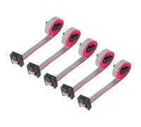 QUARKZMAN 5 PCS Cavo A Nastro Piatto IDC Passo 1.27mm 6 Pin Cavo Jumper | Larghezza 4mm, Lunghezza 30cm, Connettore FC A FC, Per PC Schermi LED
