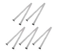 QUARKZMAN 5 PCS Connettore IDC Cavo A Nastro Piatto 14 Pin Passo 2mm Lunghezza 50cm Connettore FC A FC Doppio Femmina Cavo A Nastro Piatto per Elettronica Industriale Grigio