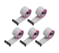 QUARKZMAN 5 PCS Connettore IDC Cavo A Nastro Piatto 26 Pin Passo 2.54mm Lunghezza 1m Connettore FC A FC Doppio Femmina Cavo A Nastro Piatto Filo per Elettronica Industriale Grigio