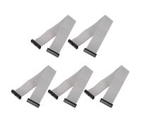 QUARKZMAN 5 PCS Connettore IDC Cavo A Nastro Piatto, 26 Pin Passo 2mm Lunghezza 25cm Connettore FC A FC Doppio Femmina Cavo A Nastro Piatto Filo per Elettronica Industriale, Grigio