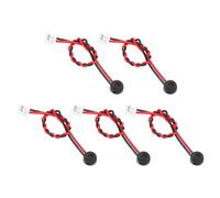QUARKZMAN 5 Pcs Microfono Elettretico 4 X 1.5mm Piccoli Altoparlanti-Con Filo Terminale 60mm Per Mini Altoparlanti-DVD EVD Multimedia Macchine Pubblicitarie Portatili Mobile