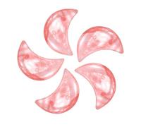 QUARKZMAN 5 Pcs Pietra DellaCristallo Di Quarzo, 0.5 Inch Lunghezza Pietra Naturale Watermelon QuartzGemma All'ingrosso, Pietre Intagliate Tascabili