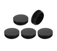 QUARKZMAN 5 Pcs Tappo Rotondo In Plastica, Tappi Terminali Neri Per Tubi, 76mm (2.99 Pollici) Inserti Per Gambe Di Mobili, Protezione Scorrimento Per Sedia, Divano, Tavolo, Scaffale