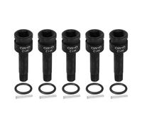 QUARKZMAN 5 Pezzi 1/2" Attacco Esagonale A Bussola 12mm Metrico Acciaio CR-MO 6 Punti Bussola Con Perno Di Sicurezza Per Adattatore Avvitatore A Percussione