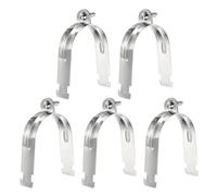 QUARKZMAN 5 Pezzi 3-5/9" EMT Morsetto A Traversa 5.91" Lunghezza Universale 304 Acciaio Inossidabile Zincato Accessorio Canale Traversa Morsetto Conduit Con Bullone E Dado Per Tubo EMT
