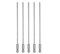 QUARKZMAN 5 punte per cacciavite Phillips PH2 1/4", codolo esagonale da 6" (150 mm) lungo, magnetico, S2, in acciaio di qualità industriale, punta a croce, punta da 0,118" (3 mm)