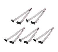 QUARKZMAN 5 Pz Cavo a Nastro Piatto IDC, Passo 2.54mm Larghezza 12mm Lunghezza 25cm 10 a 16 Pin FC a FC Connettore a Nastro Piatto per PC, Display LED