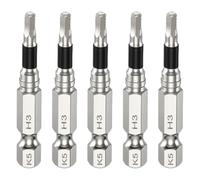 QUARKZMAN 5 pz H3 Cacciavite Bit Testa Esagonale Piatta 3mm 1/4" 50mm