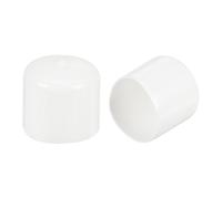 QUARKZMAN 5 tappi in gomma per gambe della sedia, 34 mm, tappi di protezione rotondi, tappi in vinile, inserti in plastica per tubi, recinzioni, pali, mobili, ringhiere, bianco