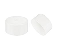 QUARKZMAN 5 tappi in gomma per gambe della sedia, 90 mm, rotondi, tappi di protezione in vinile, inserti in plastica per tubi, recinzioni, pali, mobili, ringhiere, bianco