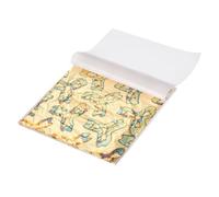 QUARKZMAN 50 Foglie d'oro Imitazione 14cm x 14cm Fogli di Lamina Dorata Variegata con Modello 3 Foglie Fiori per Artigianato, Cornici, Unghie E Decorazioni Fai da Te