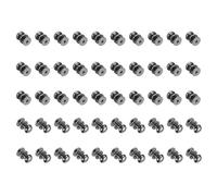 QUARKZMAN 50 Pcs Mini Manopole Tonde 6mm Piccole Maniglie Per Cassetti Maniglie Per Armadi Per Cassettiera Armadio Scatola Gioielli Custodie Regalo Nero