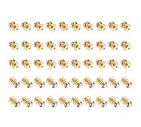 QUARKZMAN 50 Pcs Mini Pomelli Rotondi, 8mm Piccole Maniglie Per Cassetti, Pomelli Maniglie Per Cassetti Per Comò Armadio Scatola Gioielli Custodie Regalo, Oro